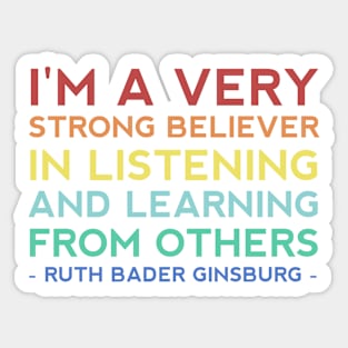 RBG Quotes - Inspire Your Success In Business And In Life Sticker